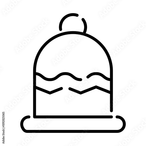 a winter hat icon. It is a common symbol associated with cold weather, winter sports, and outdoor activities.
