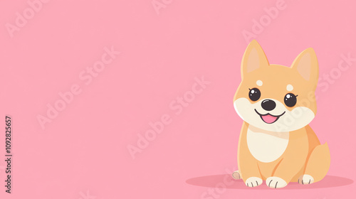 cute adorable puppy dog for pet shop background