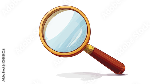 Magnifying Glass Icon for Enlarging Photos - Vector Image