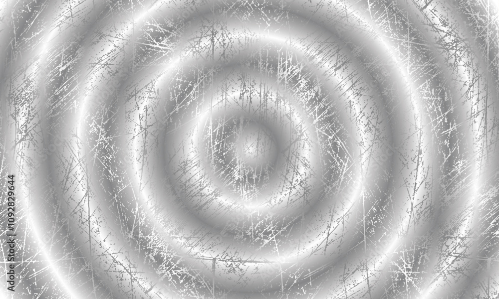 Abstract vector illustration: concentric circular waves in metallic silver hue, minimalistic abstract ring pattern. Abstract vector illustration: concentric circular waves in metallic silver hue, minimalistic abstract ring pattern.