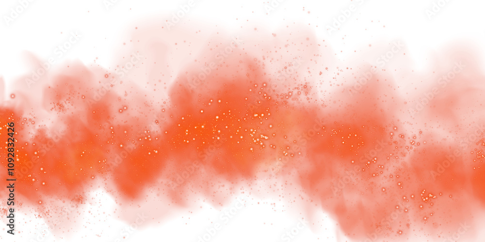 Fantastic red smoke background. Magic red smoke with glitter and small particles of twinkling stars. Fog with luminous particles. Red vapor with stardust. Morning fog over land or water surface, magic Fantastic red smoke background. Magic red smoke with glitter and small particles of twinkling stars. Fog with luminous particles. Red vapor with stardust. Morning fog over land or water surface, magic