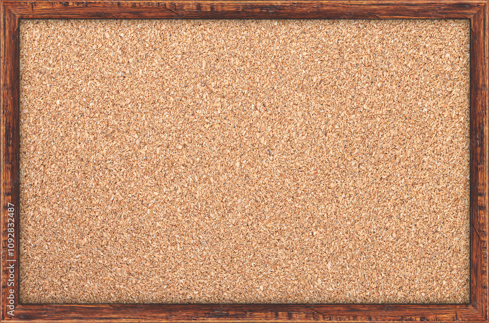 Fototapeta premium Cork board isolated on white background