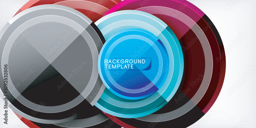 Minimal geometric abstract background. Circle triangle design Minimal geometric abstract background. Circle triangle design