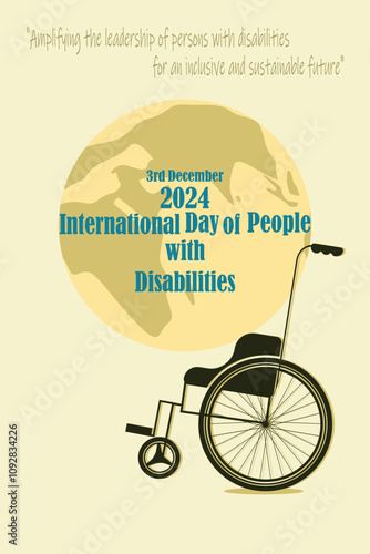 3rd December International Day of People with Disabilities. Vector Illustration. 
