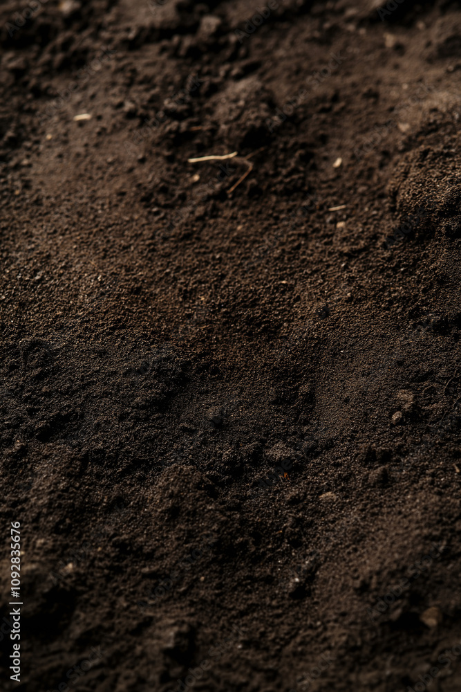 Dark Brown Soil Texture Ground Dirt Earth Background Dark Brown Soil Texture Ground Dirt Earth Background
