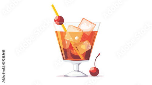 Minimalistic Manhattan Cocktail Banner Cove