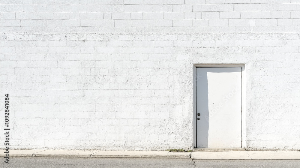 Fotografie White brick wall urban grunge background