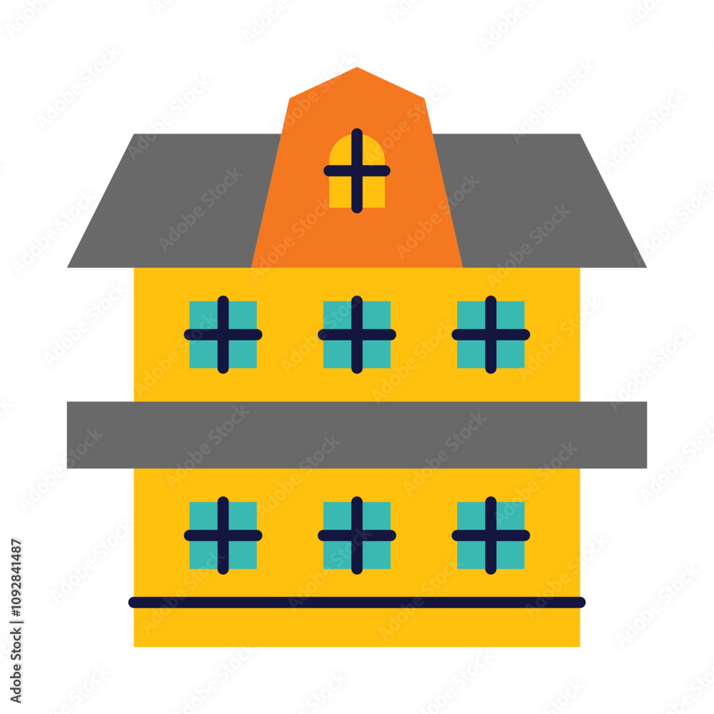 Obraz premium House Architecture of Building Construction Icons