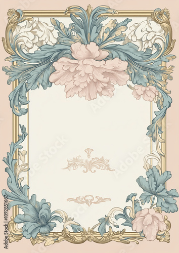 wedding backdrop, wedding invitation, wedding frame, vintage illustration, flower frame, save the date, vintage watercolor