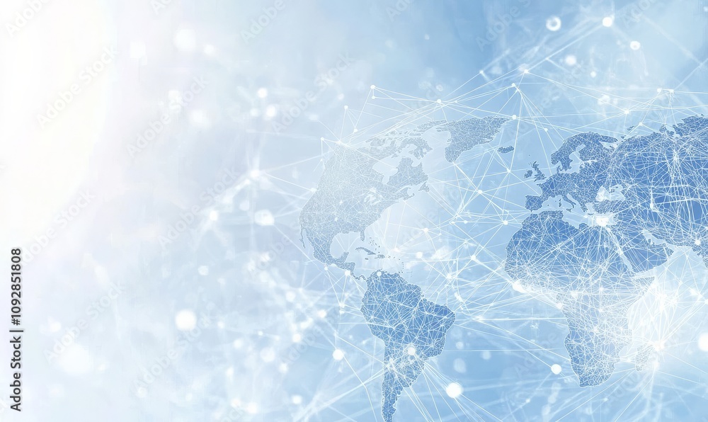 Visual representation of connectivity in the business world. Visual representation of connectivity in the business world.