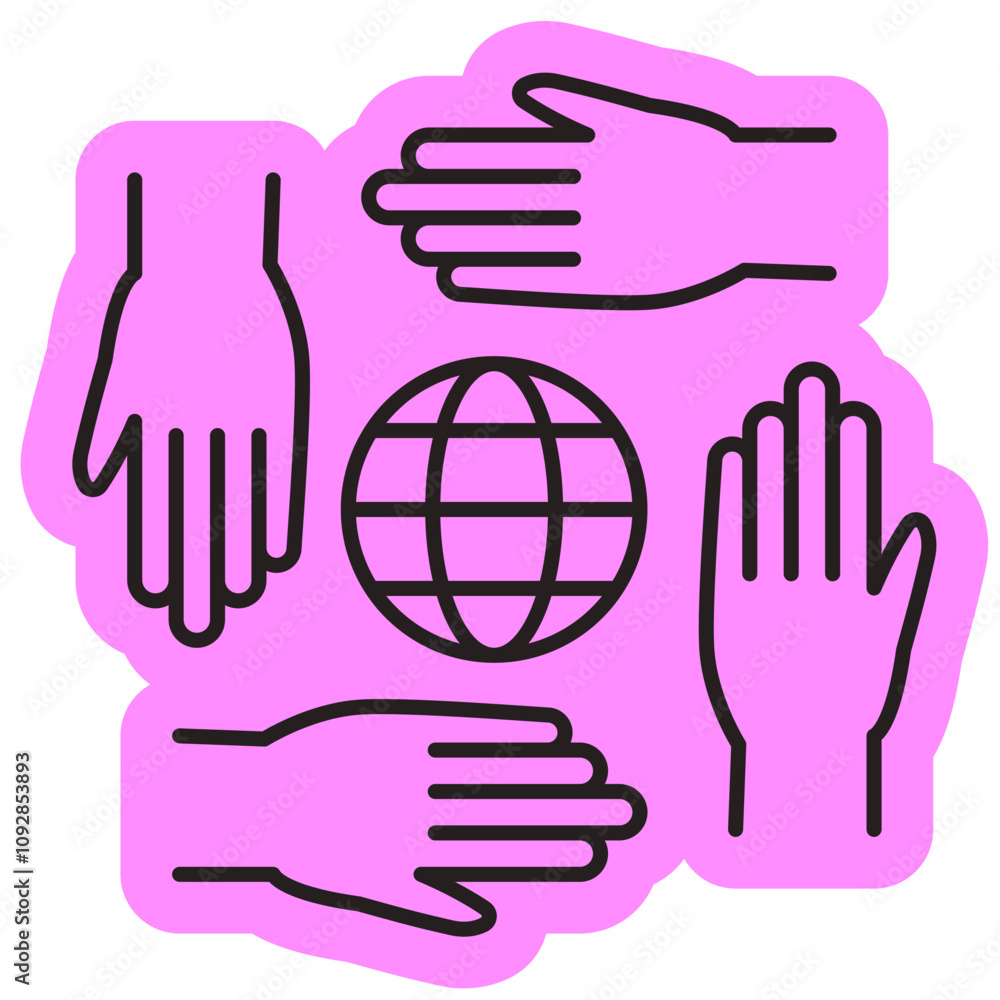 Non Goverment Organization Icon, NGO symbol Non Goverment Organization Icon, NGO symbol