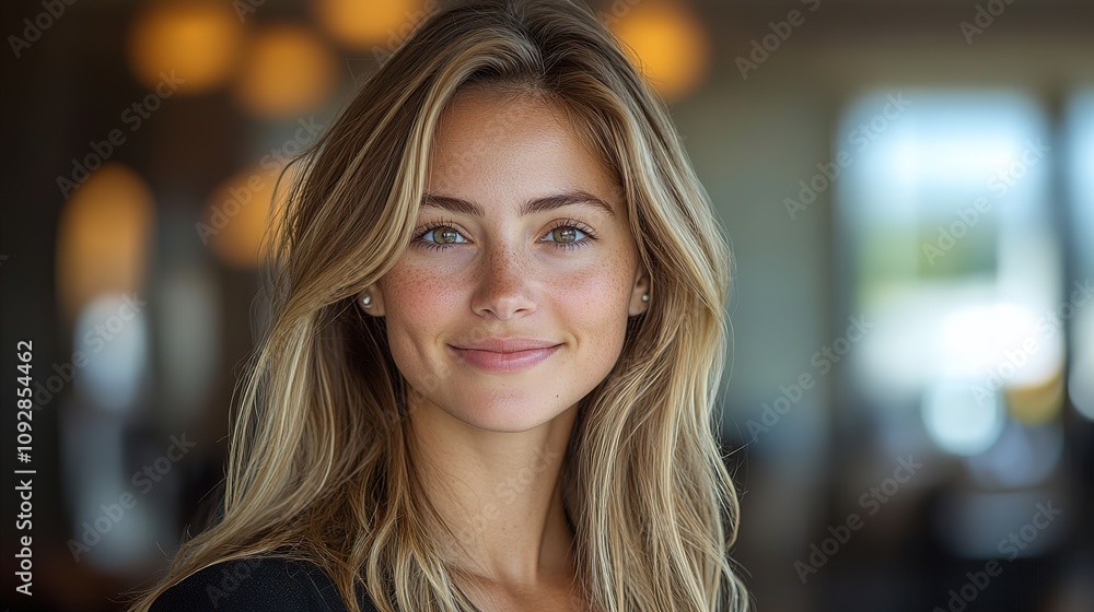 Portrait of confident businesswoman at corporate office smiling at camera 8k High Resolution Portrait of confident businesswoman at corporate office smiling at camera 8k High Resolution