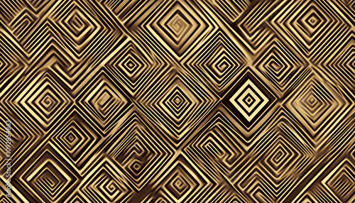 Brown African Geometric Pattern