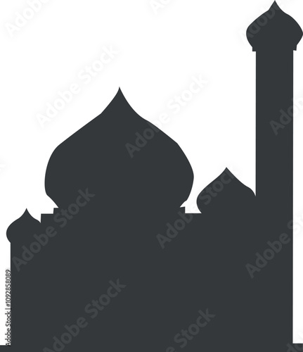 Mosque silhouette vector design