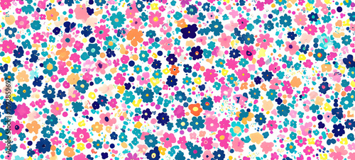 Cute floral pattern in the small flower. Ditsy print. Motifs scattered random. Seamless vector