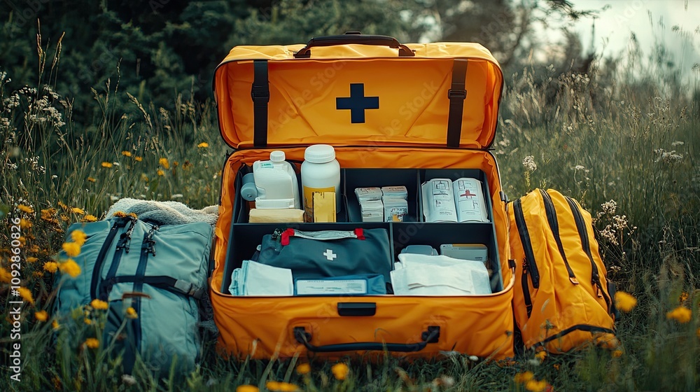 Access the first aid kit, medical care, Access the first aid kit, medical care,