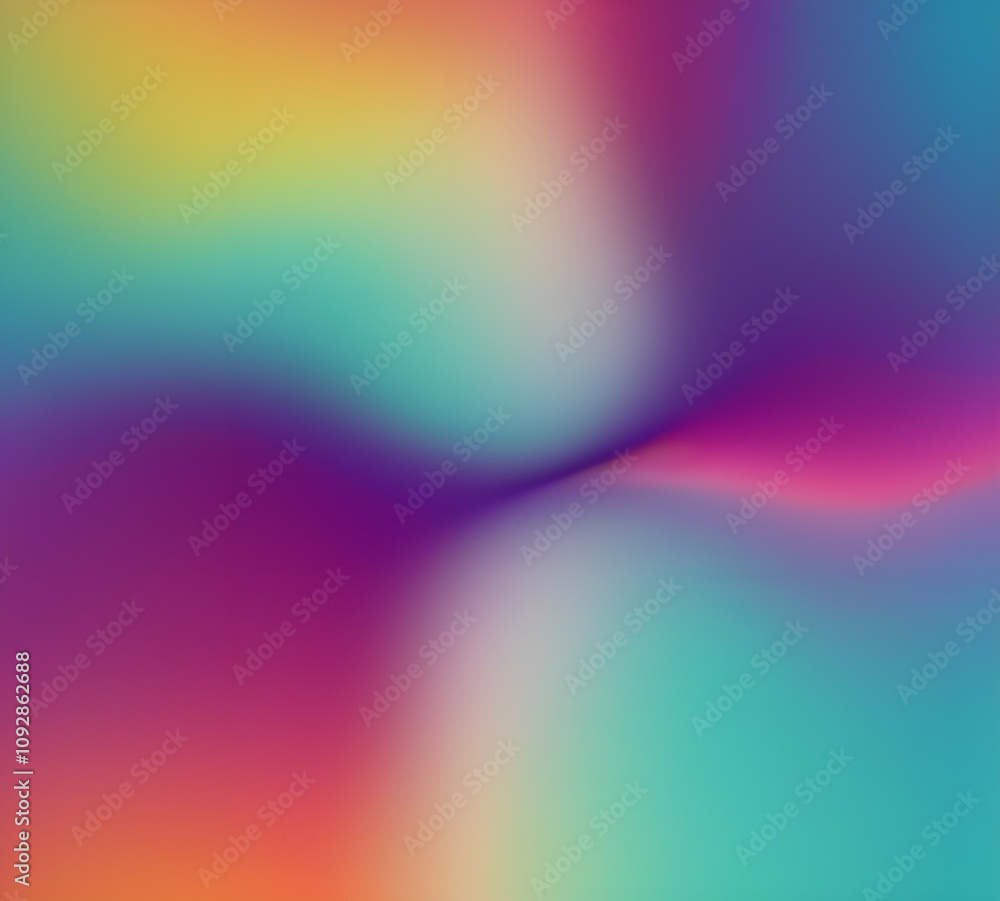 Obraz premium Wave of mixed beautiful gradient colors. smooth transitions. composition and leaking light exposure. Rainbow background. Modern design template. High quality 8k. generative ai