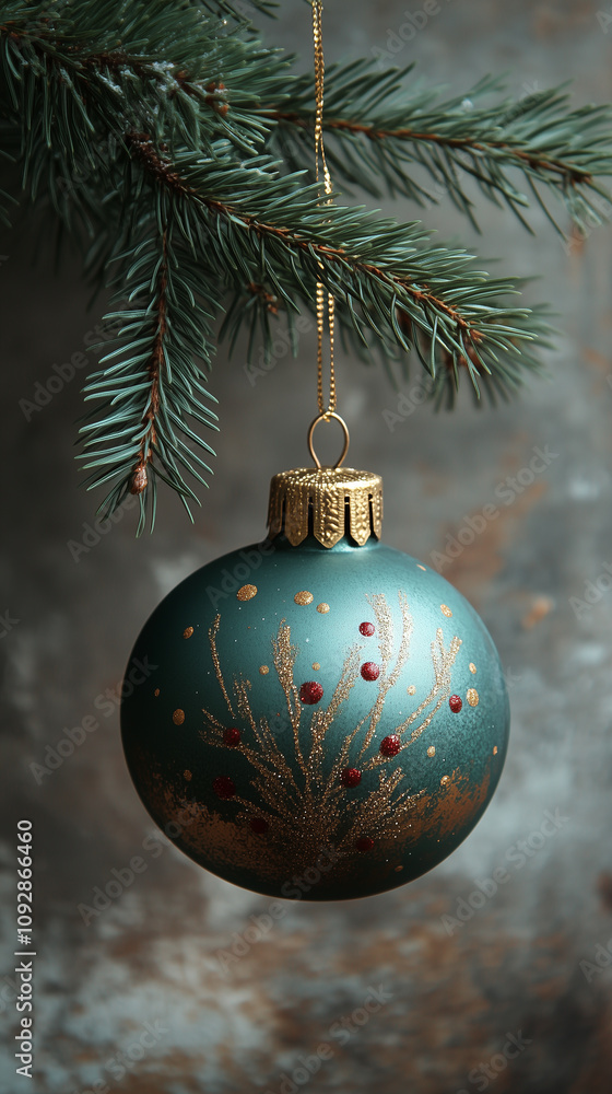 Christmas tree branches, pastel background, ornaments, banner with copy space, Happy New Year and Merry Christmas Christmas tree branches, pastel background, ornaments, banner with copy space, Happy New Year and Merry Christmas