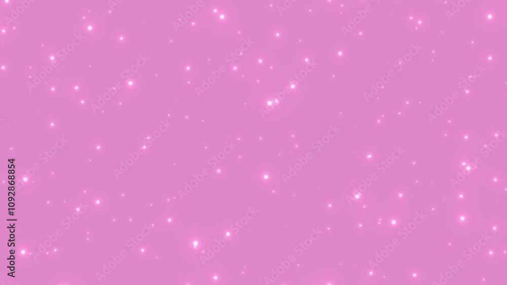 Pastel pink sparkling stars, shining or glowing particles, floating glitter abstract animation Pastel pink sparkling stars, shining or glowing particles, floating glitter abstract animation