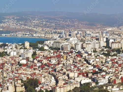 Panorama view of Tangier in Morocco