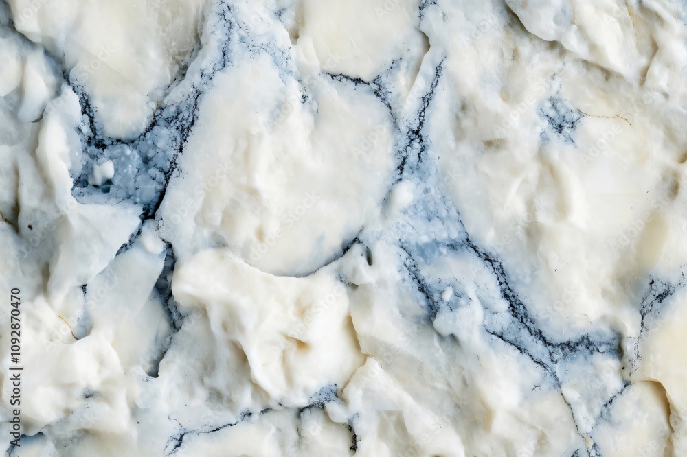 Close up view of blue cheese showing veins and texture creating appetizing food background Close up view of blue cheese showing veins and texture creating appetizing food background