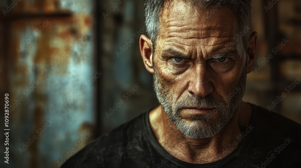 The Intense Man's Portrait The Intense Man's Portrait