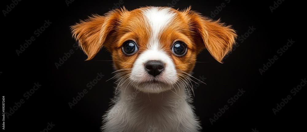 A small puppy with fluffy fur and big, expressive eyes captures attention on National Puppy Day, spreading joy and excitement in its playful demeanor A small puppy with fluffy fur and big, expressive eyes captures attention on National Puppy Day, spreading joy and excitement in its playful demeanor