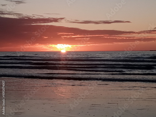 Sunset in Essaouira, Africa photo