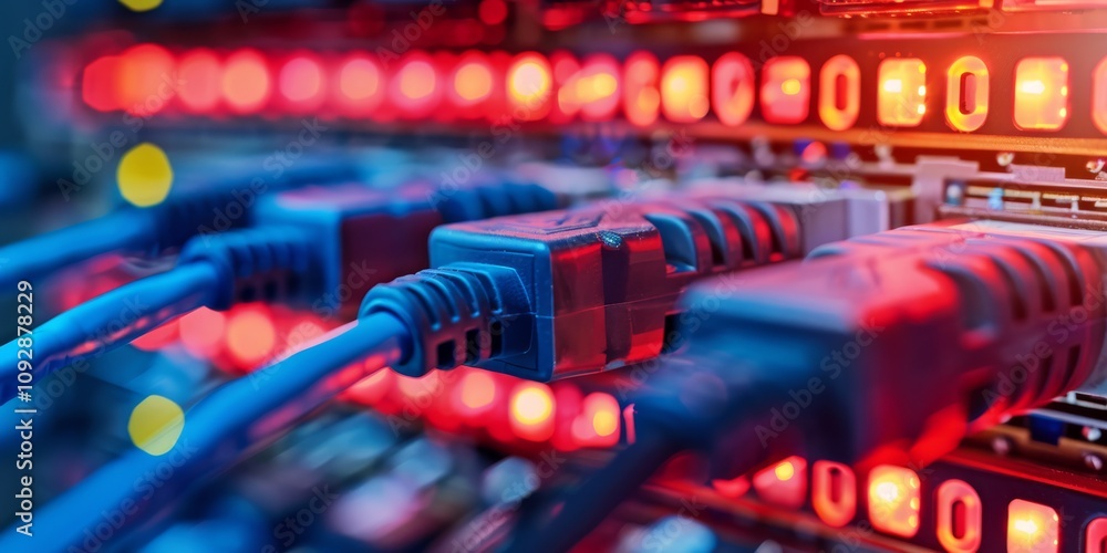 Modern data center with highspeed network for efficient operations and seamless communication Modern data center with highspeed network for efficient operations and seamless communication