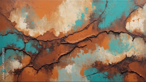 Abstract painting old rusty surface background