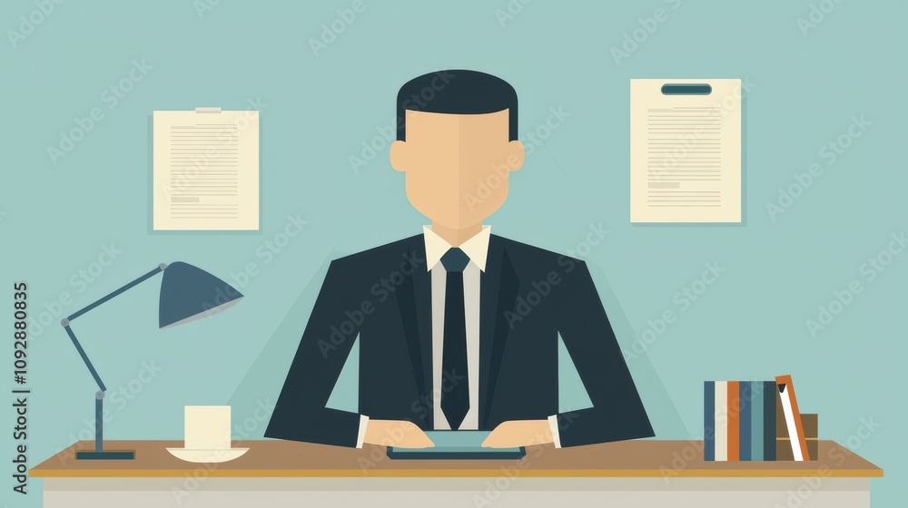 Professional Financial Consultant Presenting Modern Tax Solutions in a Modern Office Setting with Minimalistic Design Elements Professional Financial Consultant Presenting Modern Tax Solutions in a Modern Office Setting with Minimalistic Design Elements