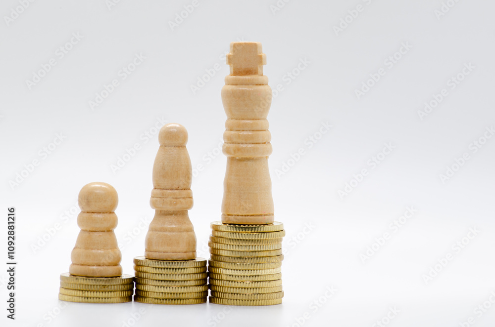The Journey of a Pawn Towards Status and Influence with customizable space for text The Journey of a Pawn Towards Status and Influence with customizable space for text