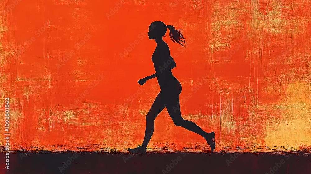 Olympic race walking, female silhouette poster
Olympic race walking, female silhouette poster
