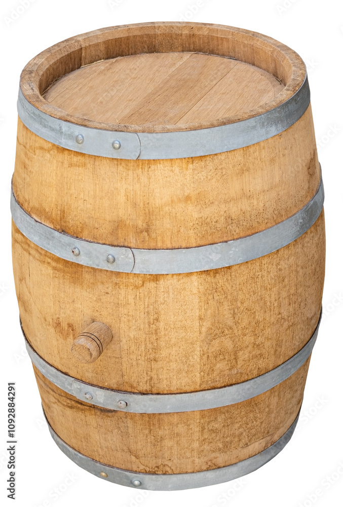 Fototapeta premium A wooden barrel