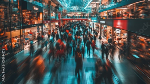 Wallpaper Mural Black Friday chaos in crowded place Torontodigital.ca