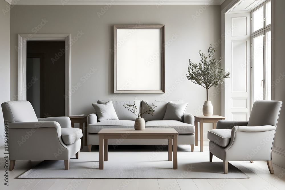 Frames mockup. Interior mockup with house background. Modern interior design. Best room decorating ideas Frames mockup. Interior mockup with house background. Modern interior design. Best room decorating ideas