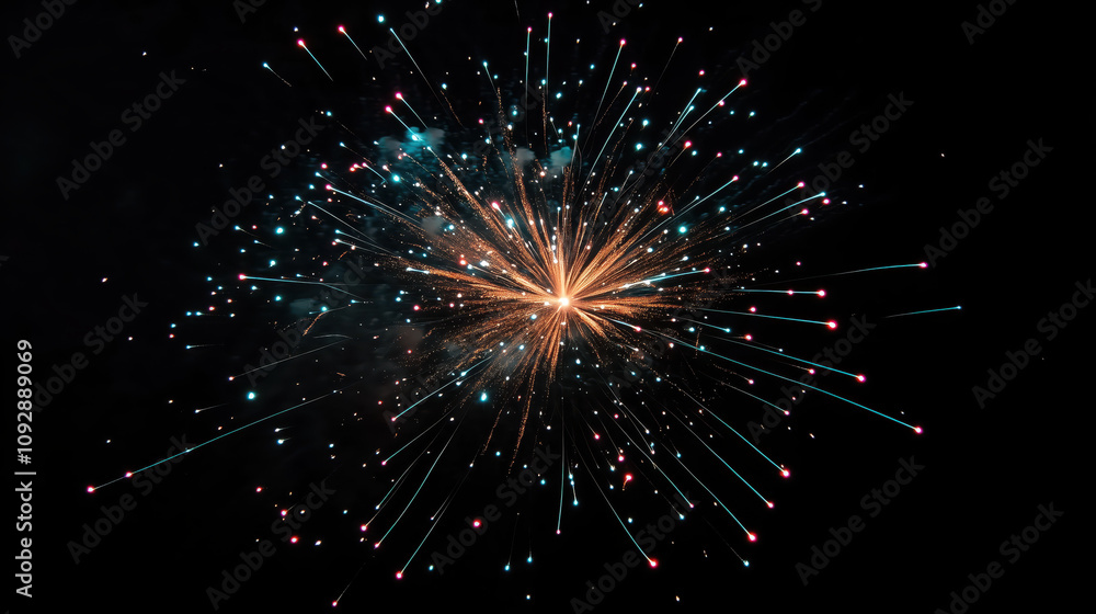 fireworks exploding on background of black night sky fireworks exploding on background of black night sky