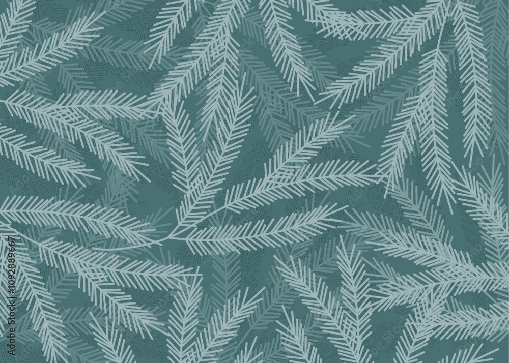 Winter Christmas vector background with spruce branches. Winter Christmas vector background with spruce branches.