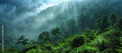 Moulin Mon birth of the lush green mountains.