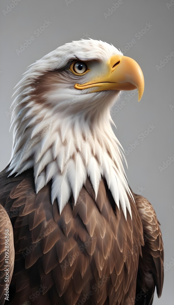 3d eagle rendering with open wings 3d eagle rendering with open wings