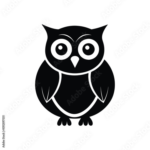 "A Cute Owl Vector Illustration"