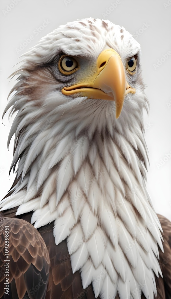 3d eagle rendering with open wings 3d eagle rendering with open wings