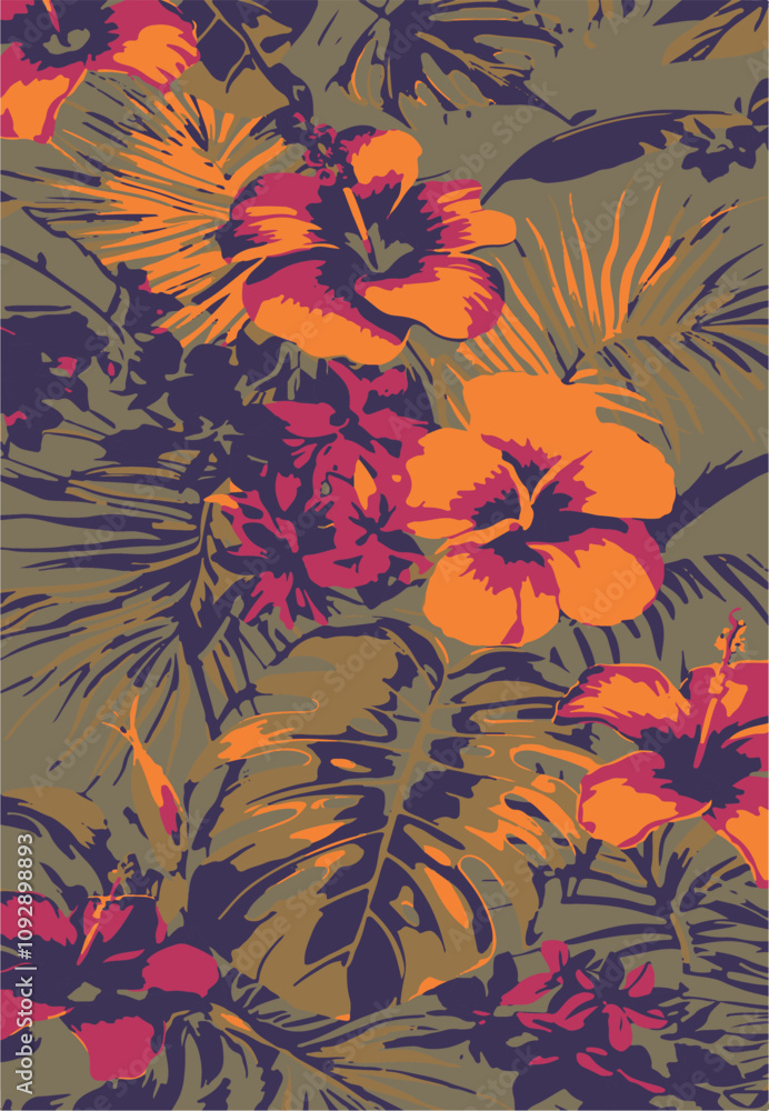 botanical floral vector seamless pattern with roses herbs and leaves big set background with flowers botanical floral vector seamless pattern with roses herbs and leaves big set background with flowers