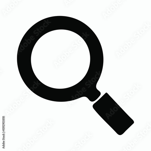 magnifying glass isolated on white