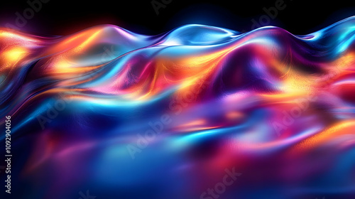 Wallpaper Mural Vibrant Hues Flow Dynamically, Creating Abstract Art Torontodigital.ca