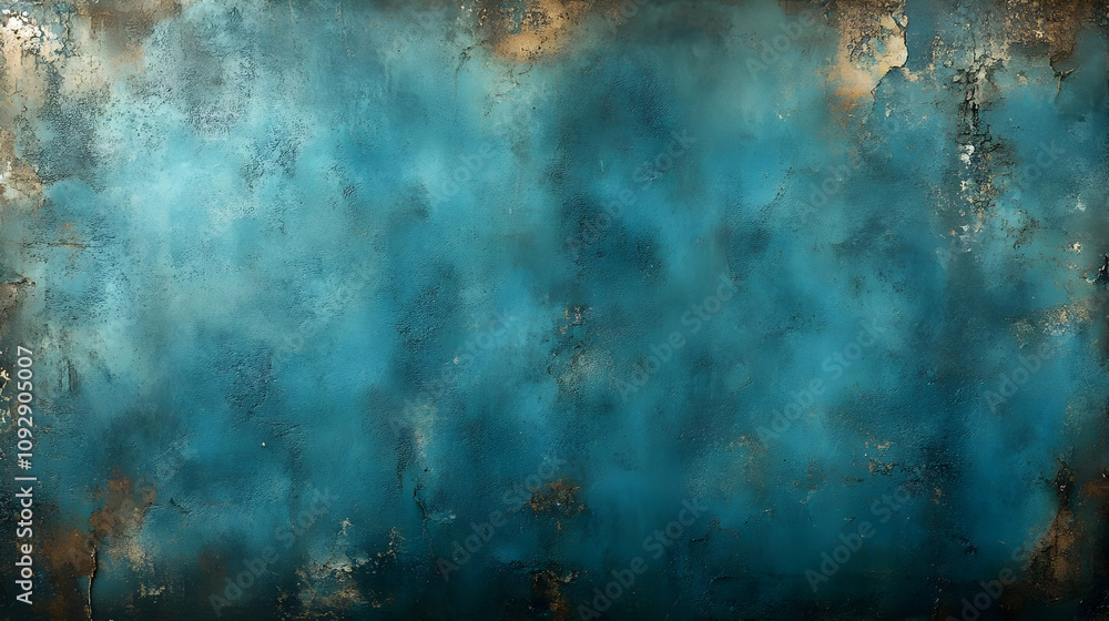 Teal Blue Texture: Abstract Art Background with Grunge Teal Blue Texture: Abstract Art Background with Grunge