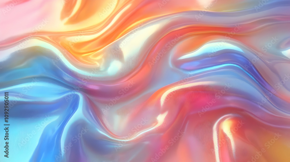 Iridescent Waves: Shimmering Colors Flow Dynamically Iridescent Waves: Shimmering Colors Flow Dynamically