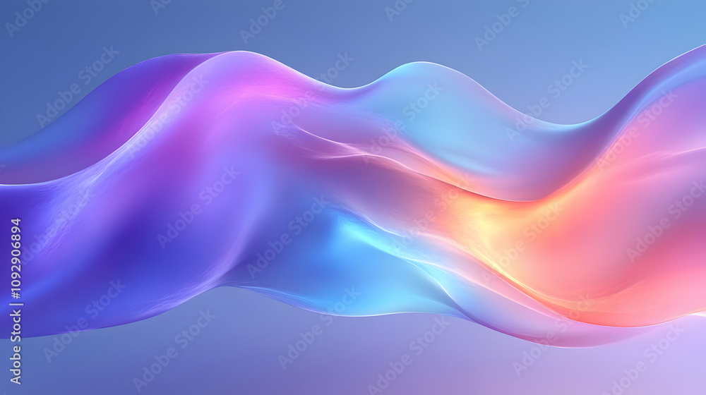 Abstract Waves: Flowing Colors, Gradient Hues, Digital Art Abstract Waves: Flowing Colors, Gradient Hues, Digital Art