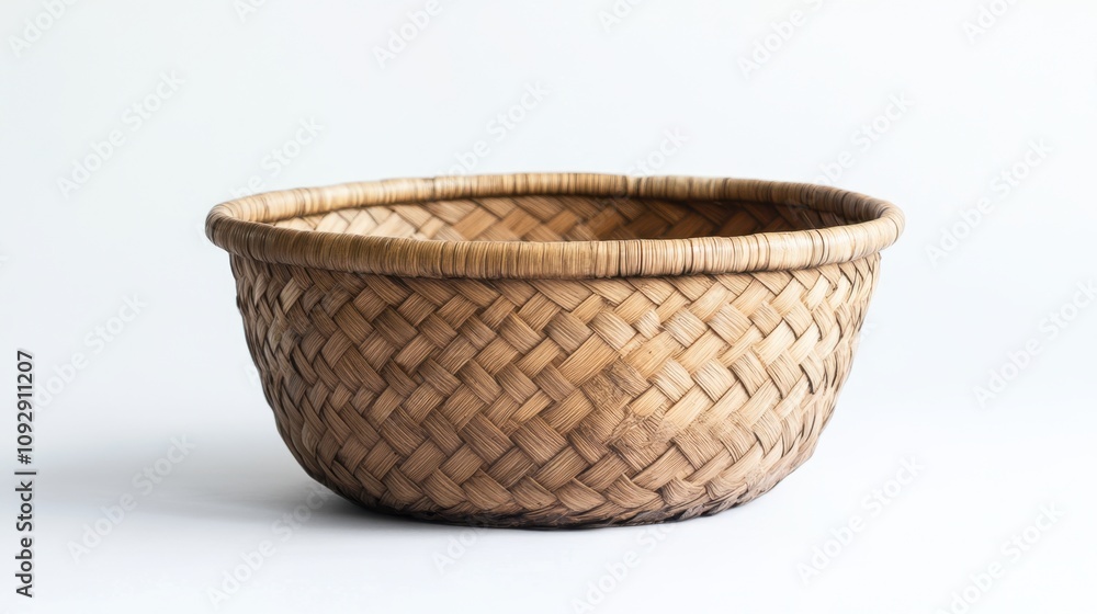Handcrafted Woven Basket Made from Natural Materials Ideal for Home Decor, Storage Solutions, or Rustic Kitchen Use in a Minimalist Style Setting Handcrafted Woven Basket Made from Natural Materials Ideal for Home Decor, Storage Solutions, or Rustic Kitchen Use in a Minimalist Style Setting