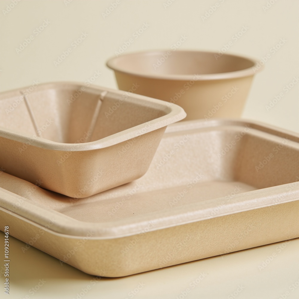 Eco-friendly compostable food trays for sustainable dining experience Eco-friendly compostable food trays for sustainable dining experience